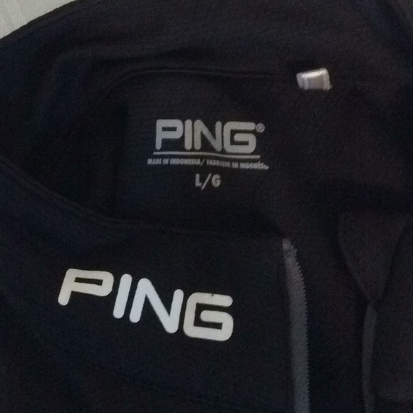 Ping Womens Black Poly 1/4 Zip Athletic Pullover Top Sz L - Picture 6 of 8